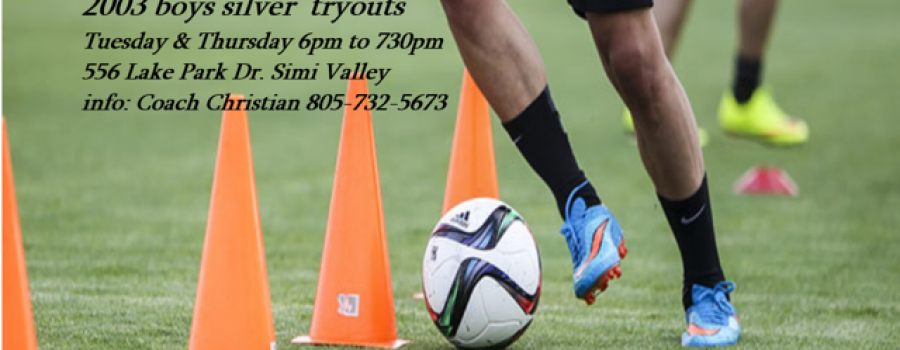 2003 Boys Silver Tryouts.